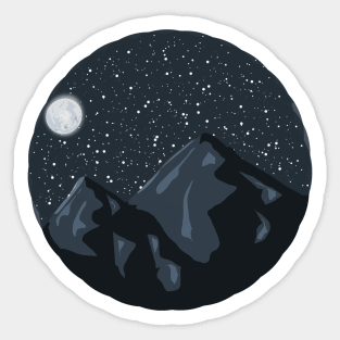 Blue night Sticker